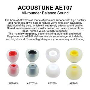 Acoustune  이어 팁 AET07 실리콘 이어버드 IEM 이어플러그 액세서리 3 쌍