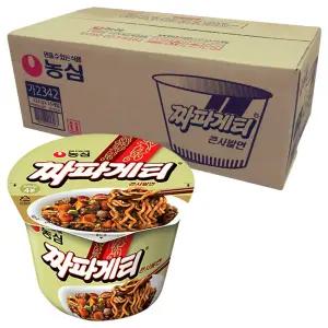 농심 짜파게티 큰사발 123g, 16개