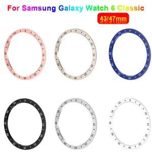 삼성 갤럭시 워치 6 클래식 커버 베젤 링 보호대 갤럭시 워치 6 클래식 실리콘 범퍼 링 액세서리 47mm 43mm