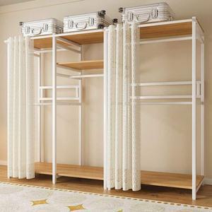 조립식 시스템행거 커튼 애니 80X45X200 2단 168 커튼행거 옷방 고정식