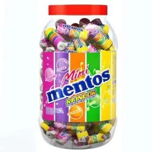 꿈꾸는비 멘토스 미니 레인보우 캔디 1KG 단체간식 간식선물 대용량캔디