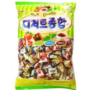 꿈꾸는비 청우 디저트 종합캔디 1.2kg 대용량캔디