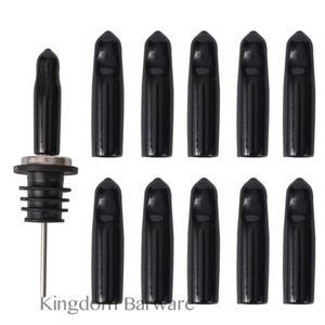 주류 주둥이 커버-플라스틱 병 푸어 커버  더스트 캡 미포함) 바 액세서리  10 개