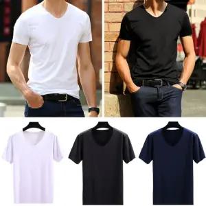 셔츠 런닝 남자속옷 쿨 반팔티 나시 여름 빅사이즈 면 민소매 국내 햄라인 V넥 남성용 무봉제
