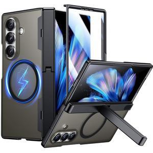 삼성 갤럭시 Z 폴드 7 케이스 전용 SPIDERCASE, 내장 [화면 보호기] [힌지 보호] [킥스탠드] 7용 전신 보호 휴대폰 - 블랙