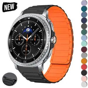 삼성 워치 8 40 44mm 클래식 스트랩 마그네틱 루프 코레아 갤럭시 워치 울트라 1 2 47mm 스마트워치 밴드