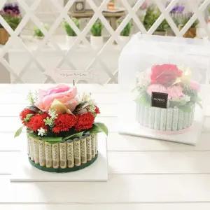 레드 플라워케익용박스30 어버이날 생신 선물