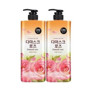 온더바디 플라워 바디워시 다마스크로즈 900g 2개