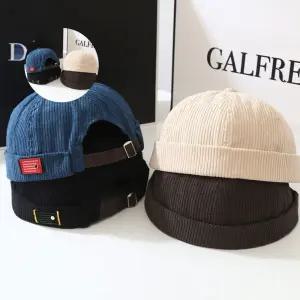 (제스트)없는 와치캡 챙 코듀로이 모자 골덴 코듀로이 와치캡