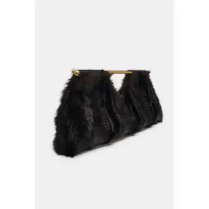 [국내] 자라 ZARA 가방 페이크 퍼 클러치 - 브라운 백 6055/710/700 5374157