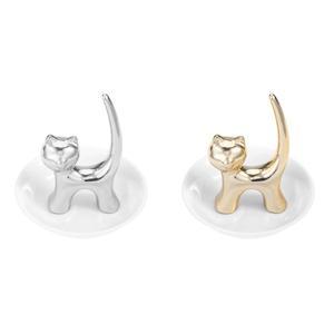고양이 장신구 접시 보석 트레이  반지 거치대 패션 팔찌 귀걸이 보관