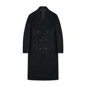 갤러리아 피크드 더블 코트 블랙(PJHAX7030)