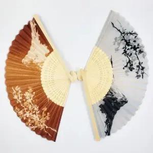 휴대용손부채 장식용 휴대용 인테리어용 이자카야 대나무부채 가벼운 (WFKKASR)