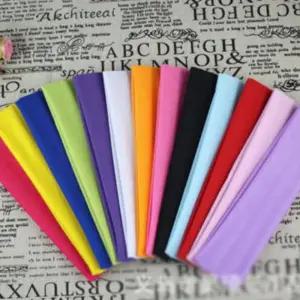 넓은 니트 리본 면 헤어밴드 무지 스타일 여아용 패션 터번 머리띠