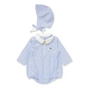 [블루독베이비](BL)미니체크 보타이 바디수트 46113-604-05_s