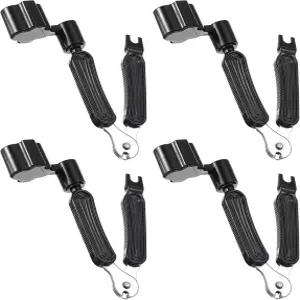 어쿠스틱 기타용 4Pcs 스트링 와인더 블랙 기타 커터 3 in 1 프로페셔널 튜너 다기능 도구 교체용 악기