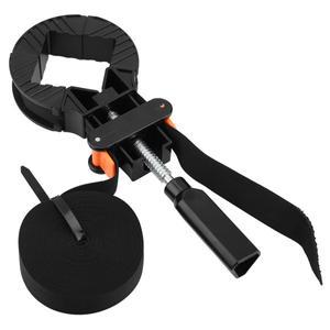 조정 가능 코너 클램프 밴드 스트랩  액자 거치대 목공 도구 턱 4 개  6M