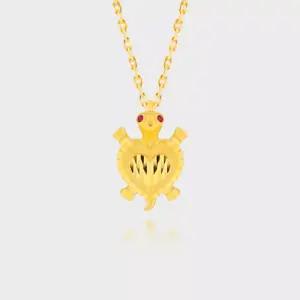 [베티블루] 995 999 24K 순금 하트 거북이 여성 여자 7.5g 금 목걸이