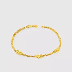 [베티블루] 995 999 24K 순금 트리플 나비 여성 여자 3.75g 금 팔찌