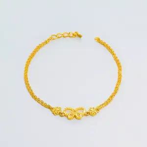 [베티블루] 995 999 24K 순금 나비 리본 여성 여자 3.75g 금 팔찌