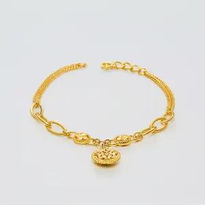 [베티블루] 995 999 24K 순금 클로버 펜던트 2 여성 여자 18.75g 금 팔찌