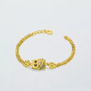 [베티블루] 995 999 24K 순금 엄마 아기 부엉이 여성 여자 7.5g 금 팔찌