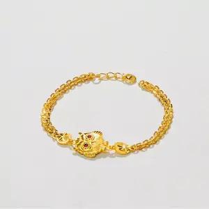 [베티블루] 995 999 24K 순금 장군 부엉이 여성 여자 11.25g 금 팔찌