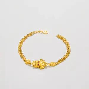 [베티블루] 995 999 24K 순금 하트 왕관 부엉이 여성 여자 7.5g 금 팔찌