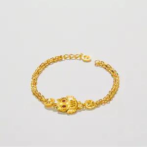 [베티블루] 995 999 24K 순금 미니 날개 부엉이 여성 여자 3.75g 금 팔찌