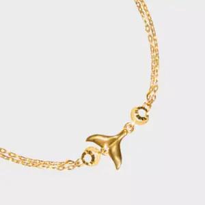 [베티블루] 995 999 24K 순금 오리지널 돌고래 꼬리 여성 여자 3.75g 금 팔찌