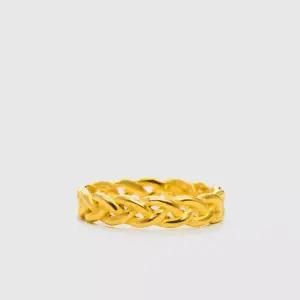 [베티블루] 995 999 24K 웨이브 체인 여성 여자 7.5g 금 링 반지