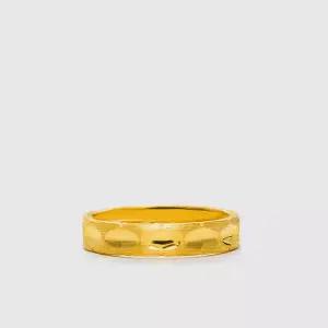 [베티블루] 995 999 24K 다이아몬드 포인트 여성 여자 3.75g 금 링 반지