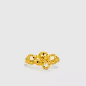 [베티블루] 995 999 24K 순금 써클 포인트 여성 여자 7.5g 금 링 반지