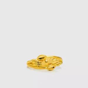 [베티블루] 995 999 24K 순금 리프 가드 여성 여자 7.5g 금 링 반지