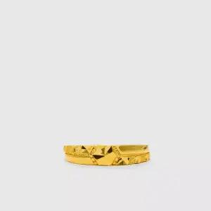 [베티블루] 995 999 24K 순금 컷팅 더블 라인 여성 여자 11.25g 금 링 반지