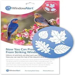 유리창 경고 잎 메들리 충돌 방지 데칼 - 유리 충돌로부터 야생 조류를 보호하는 자외선 반사 창문 미국산