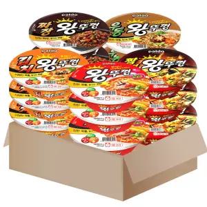 왕뚜껑 컵라면세트{오리지널3+김치3+짬뽕3+우동3+짜장2} [ST111]