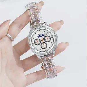 삼성 워치 8 40 44mm 8 클래식 코레아 스포츠 팔찌용 투명 스트랩 갤럭시 워치 울트라 1 2 47mm 손목 밴드