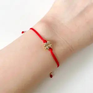 네잎클로버 행운 우정 매듭 소원 팔찌