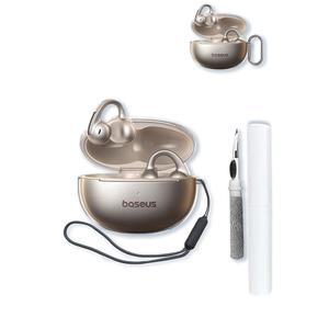 바세우스 MC1 프로 블루투스 랜야드 소프트 이어버드 방지 커버 청소 포함된 키트 클리어가 열쇠고리 고투명 케이스 BOVUGAC TPU 충격