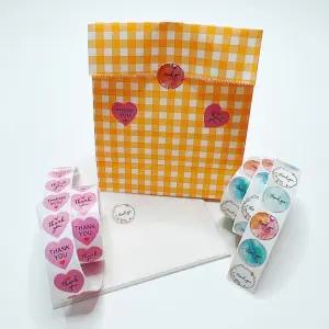 롤스티커 답례품 500P 선물포장 인기 땡큐 추천템 구디백 감사 스티커