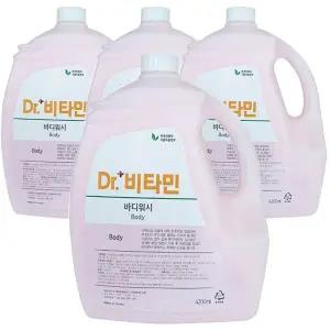 대용량 닥터비타민 바디워시 4.2kg 4개 업소용 리필