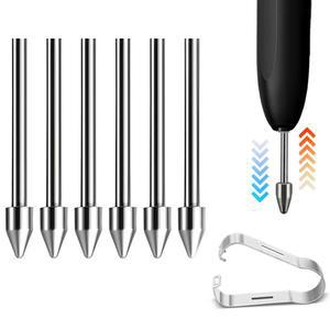 메탈 스타일러스 펜촉 교체용 펜촉 압력 감지 펜촉 태블릿 스타일러스 펜촉 삼성 갤럭시 탭 S10 울트라 S9 S8 S7 S6용