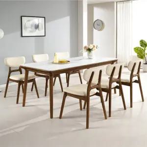 등받이의자형 원목식탁세트6인 카페식탁의자세트