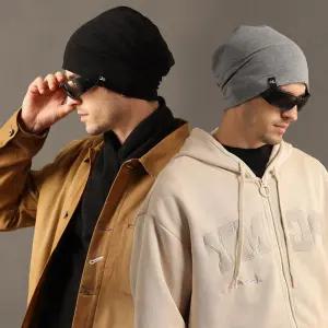 [옷자락]남자 여자 고급 면스판 신축성 사계절 루즈핏 비니