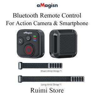 aMagisn 50m 블루투스 리모컨 인스타360 X5 X4 Ace Pro 2 고프로 13 12 11 10 액션 카메라 iOS 안드로이드