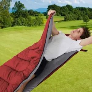 캠핑용 경량 사계절 침낭 백패킹 하이킹 이불 (WFKMWU4)