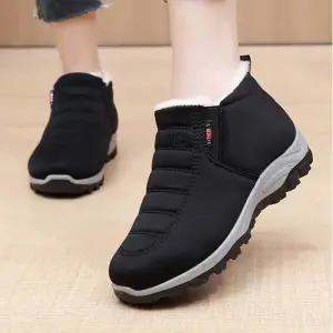 추울때걷기좋은슈즈 안감 부츠 겨울 데일리 털 검정 방한 코디 요즘핫한슈즈 신발 여성