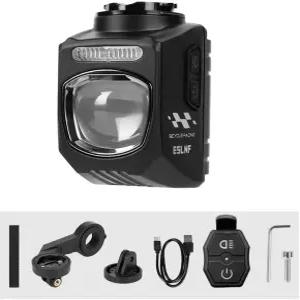 야간 라이딩을 위한 언더마운트 바이크 라이트 1200LM 로드 프론트 리모컨 USB C 충전식 헤드라이트 가민