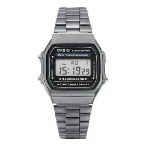 카시오 A168WGG-1ADF (A168WGG-1A) 디지털 스퀘어 빈티지 레트로 공용 메탈시계